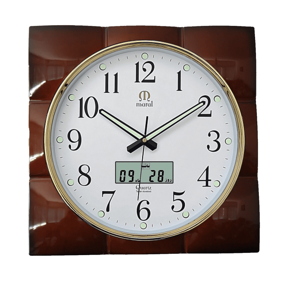 Wall Clock Maral Code 7 Digital Calendar1